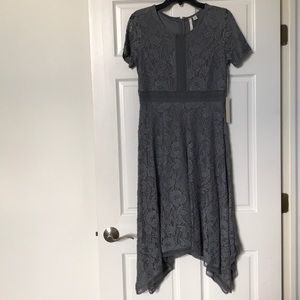 Asymmetrical lace dress